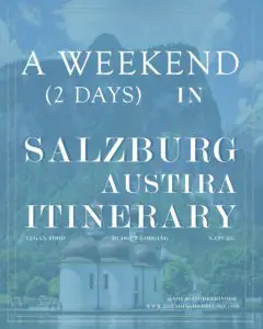 Salzburg Weekend Itinerary