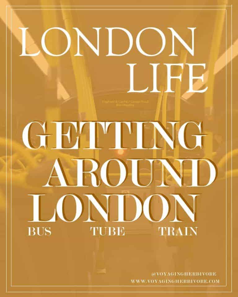Traveling in London by Bus, Tube, and Train Voyaging Herbivore