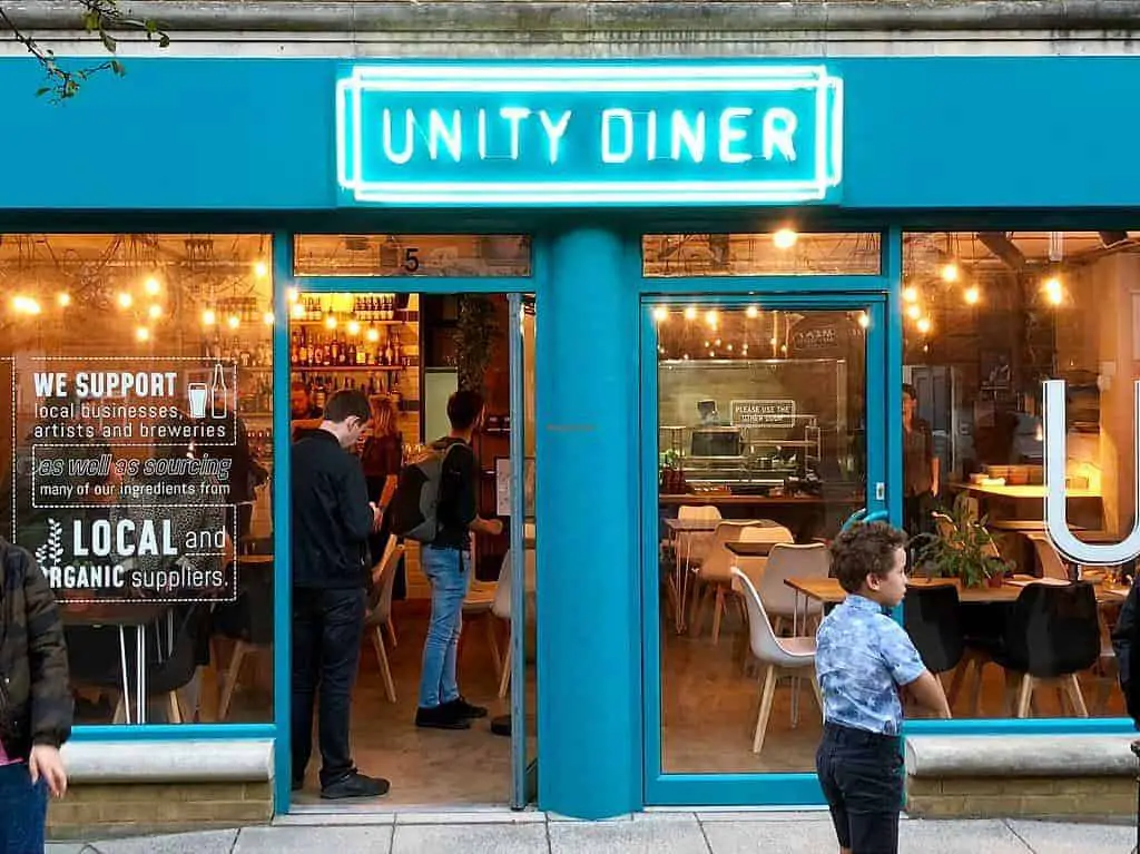 unity diner london food vegan date ideas london