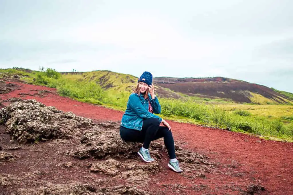 iceland landscape horizontal kerid crater