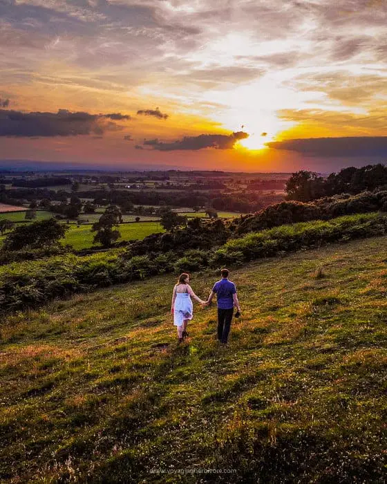 drone photography england thirsk sunset nature