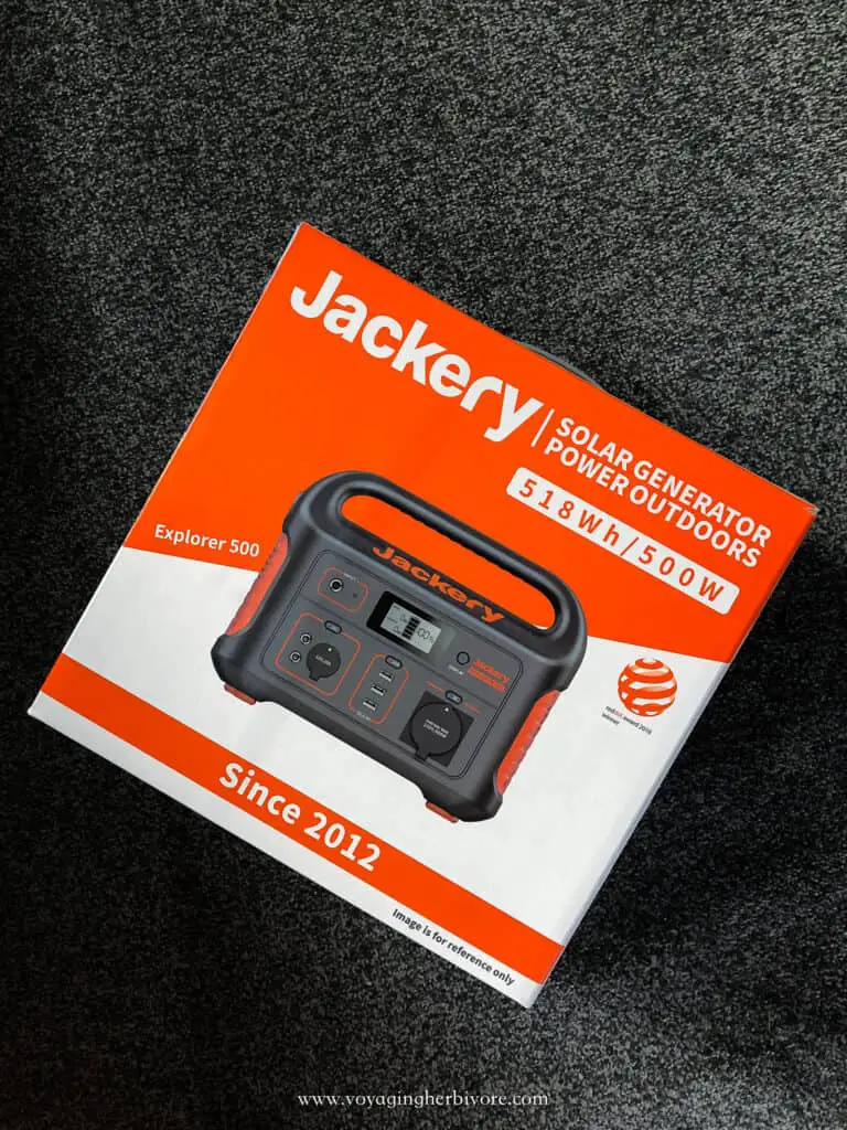 jackery explorer 500 uk review what's in the box