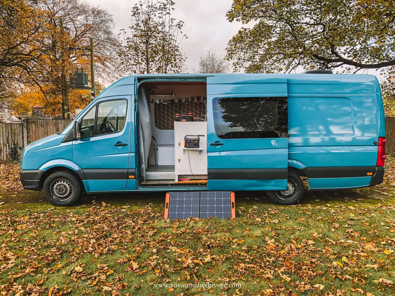 uk vanlife travel featuring jackery 500 and 100w solar panel