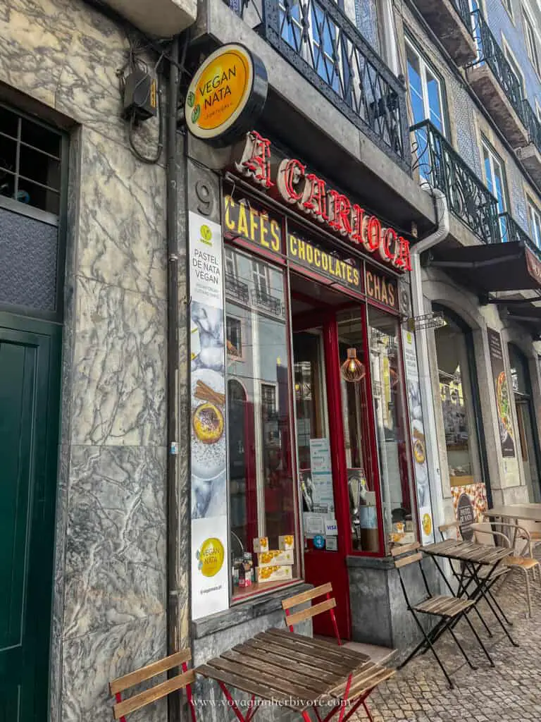vegan nata shop in lisbon portugal