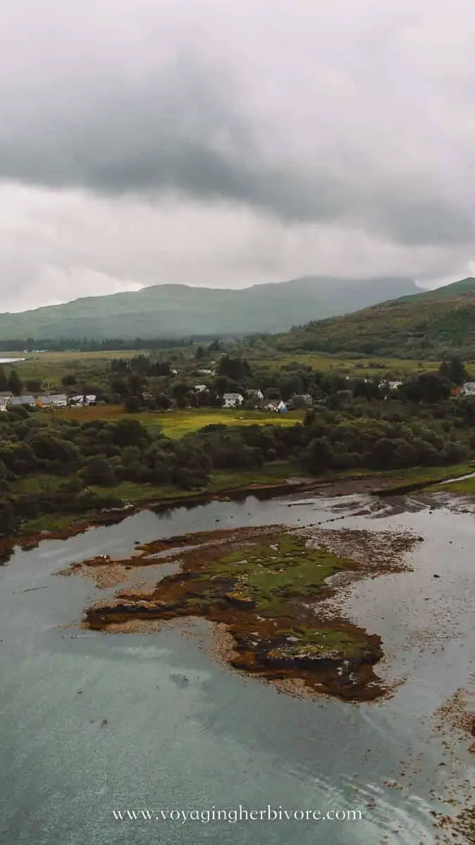 drone shot of isle of mull on rabbies 5 day bus tour from edinburgh