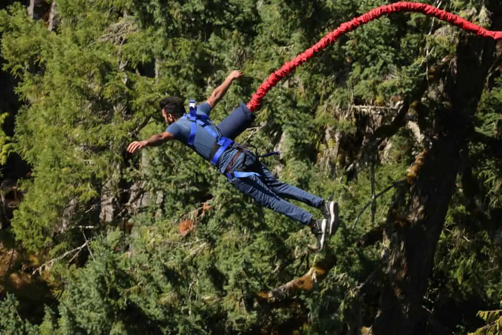 bungee jumping by  Arun Mathew