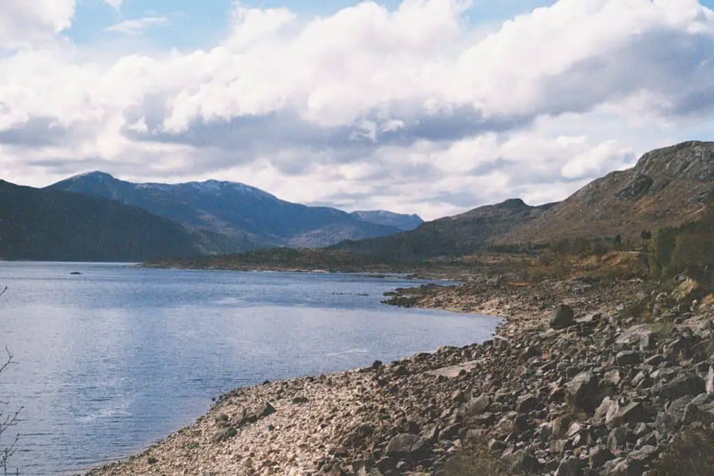 Loch Cluanie scotland on film 